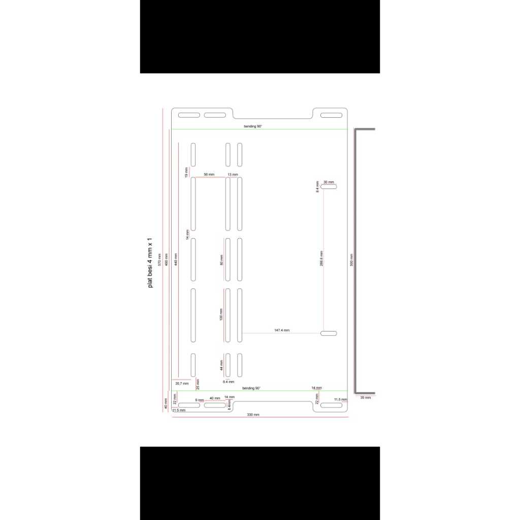Besi plat custom 4mm