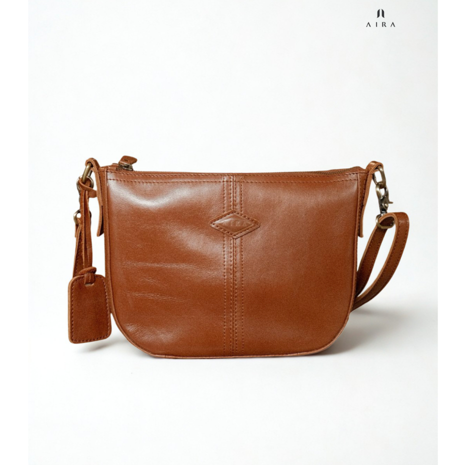 AIRA | Tas Kulit Asli Wanita Sling Cah Ayu Tas Selempang Shoulder Bag Kekinian