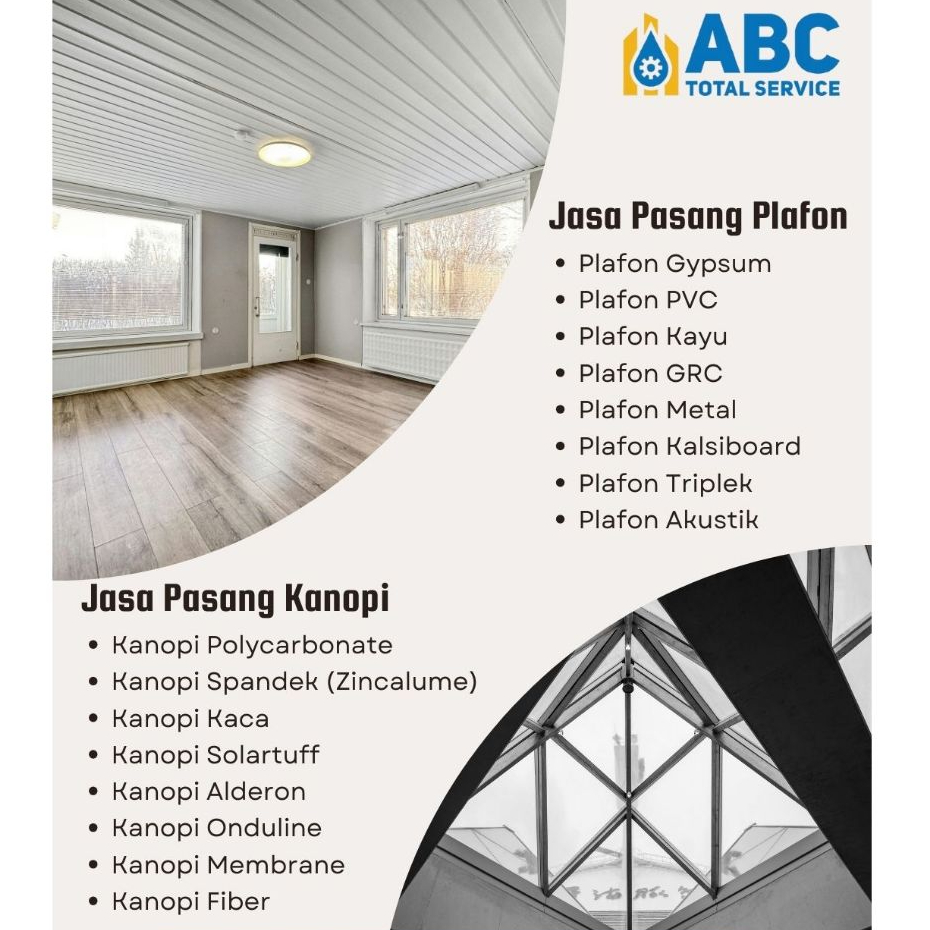 Jasa Pasang Plafond, Jasa Pasang Kanopi, Jasa Kontraktor, Jasa Renovasi, Jasa Tukang, Jasa Arsitek, 