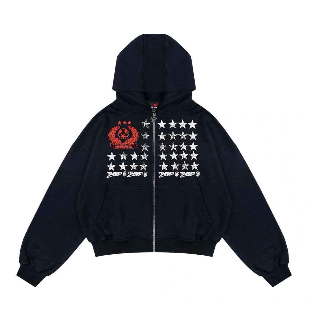 ZIP HOODIE FLAG CLUB TELEPATICHE - M