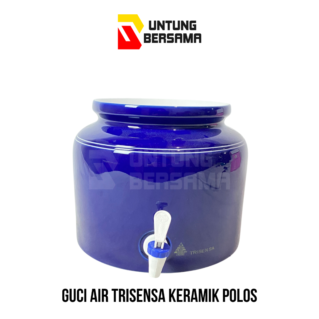 GUCI GALON KERAMIK TRISENSA POLOS / GUCI AIR MINUM / TEMPAT GALON AIR POLOS