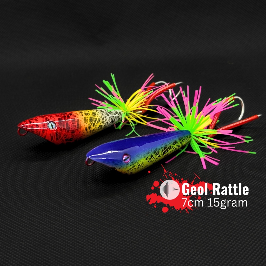 GEOL Rattle 7cm 15gr Umpan Lure Pancing Casting Toman Gabus Kayu Killer