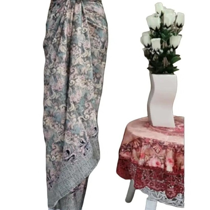 Rok Batik Wanita Kain Lilit Bahan Semi Sutra Silky Motif 27