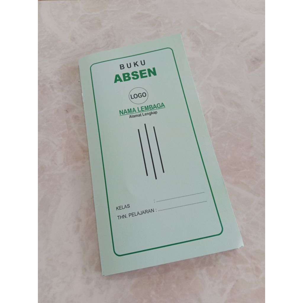 Buku Absen santri siswa tpq madin pondok Tk Paud anak Sekolah