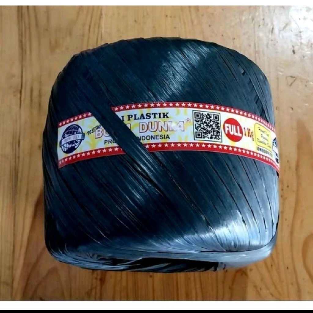 TALI RAFIA BOLA DUNIA HITAM JAMIN ORI 100%/1PCS