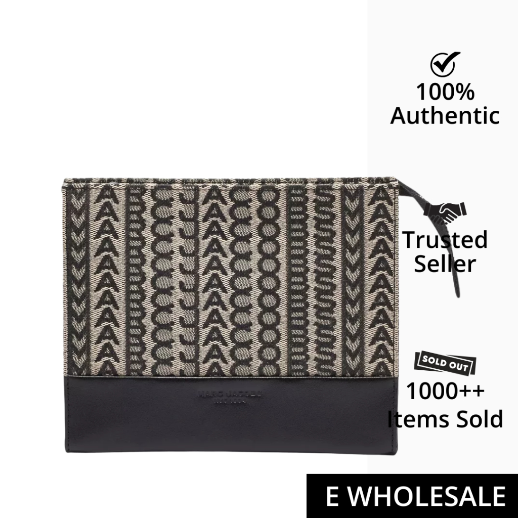 Marc Jacobs The Monogram Travel Pouch Slate Beige Multi