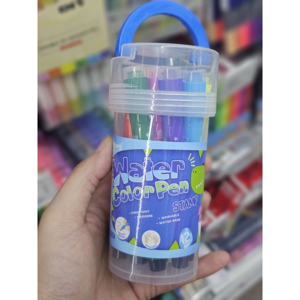 Water Color Pen Stamp Spidol Warna Stempel Mr Diy