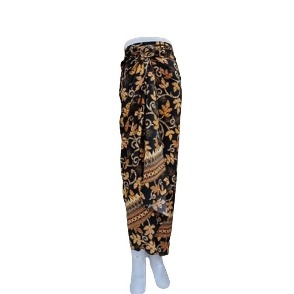 Rok Batik Wanita Kain Lilit Bahan Semi Sutra Silky Motif  014