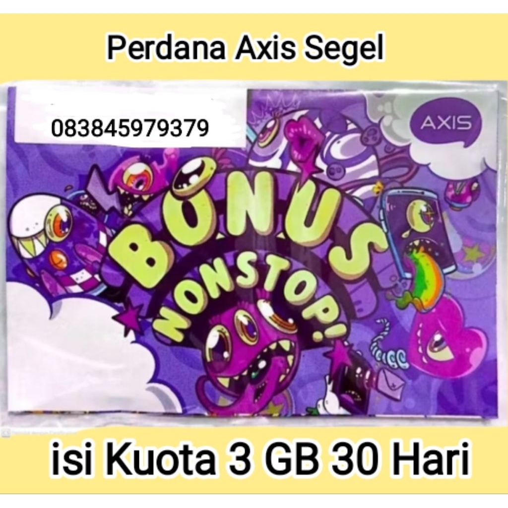 [SEGEL] Kartu Perdana Axis Kuota 3 GB 30 Hari