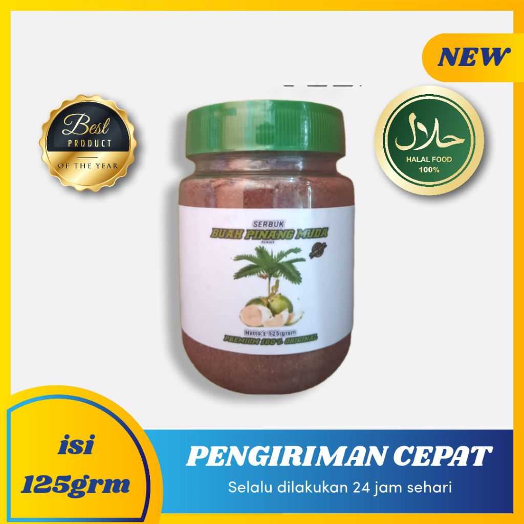 PROMO SERBUK BUAH PINANG MUDA 100% asli original penambah setamina pria