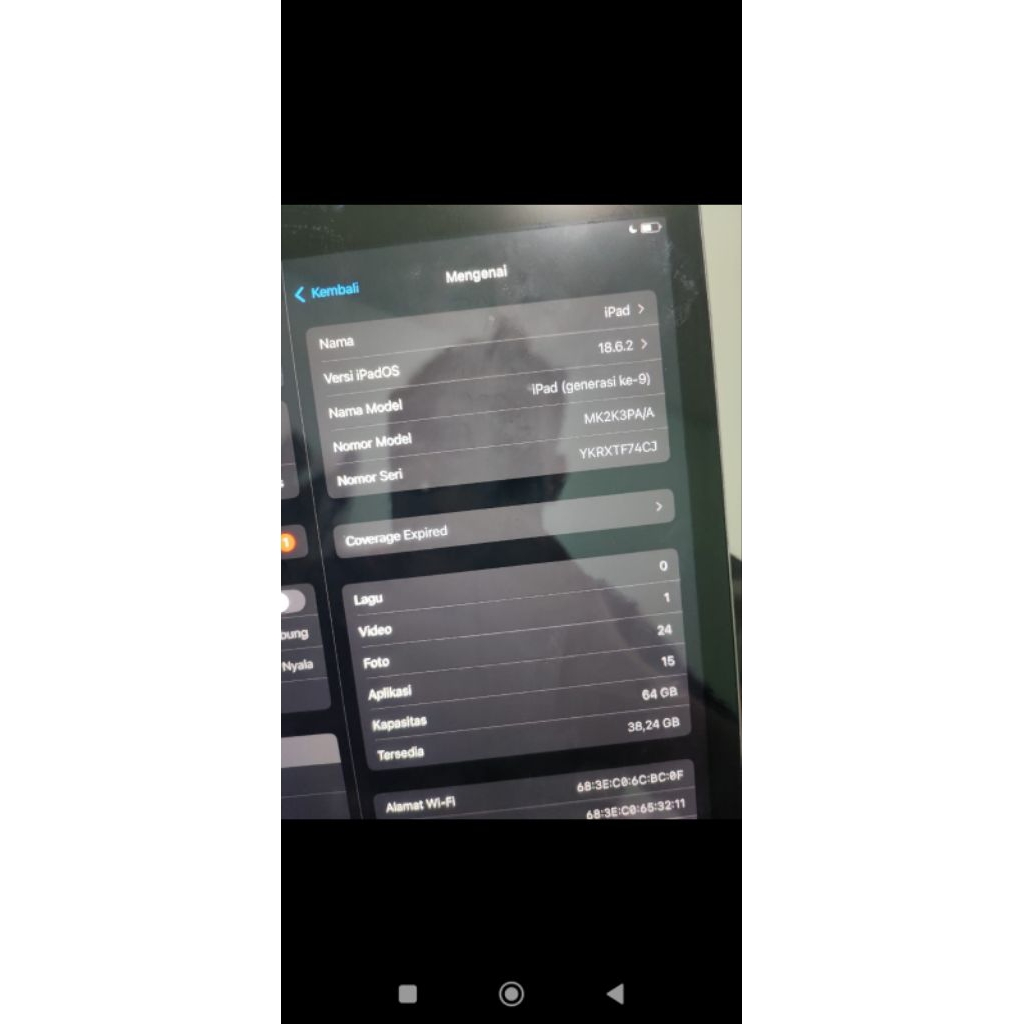 ipad gen 9 wifi only