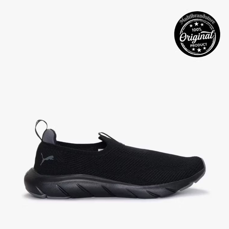 Puma Softride Flex Slip-On Knit Men's Shoes - Black
