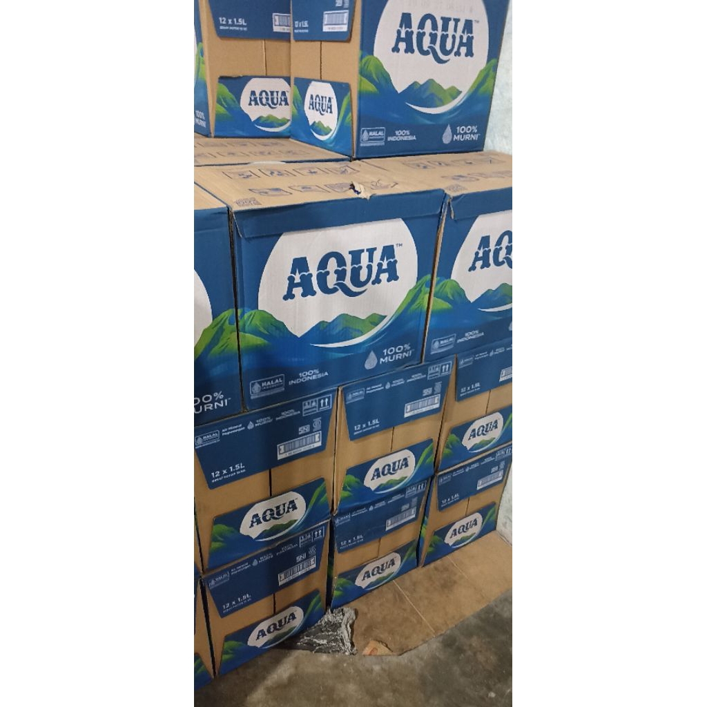 Aqua Besar, Air Mineral Aqua, Air Minum, Air Aqua 1500ml