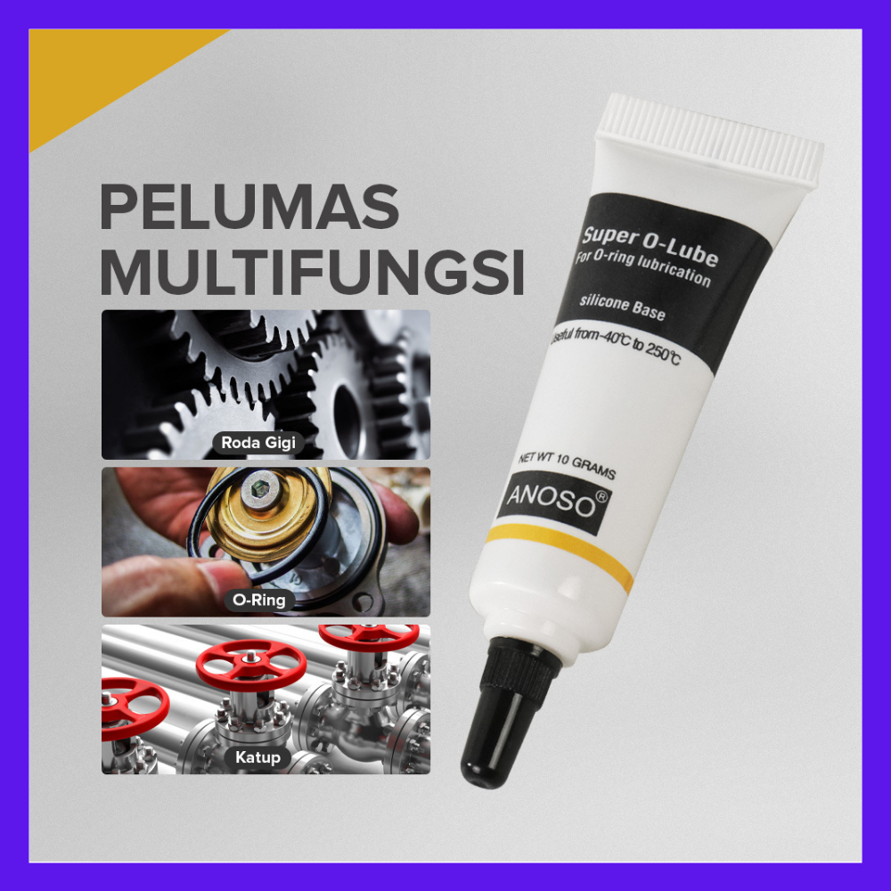Pelumas O-Ring Grade Silicon Grease Lubricant 10g Pelumas Rantai Anti Karat reel pancing
