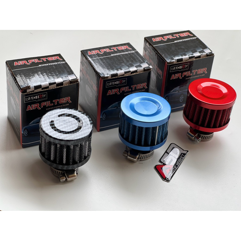 filter mesin mobil universal air breather mini carbon filter pembuangan uap mesin mobil