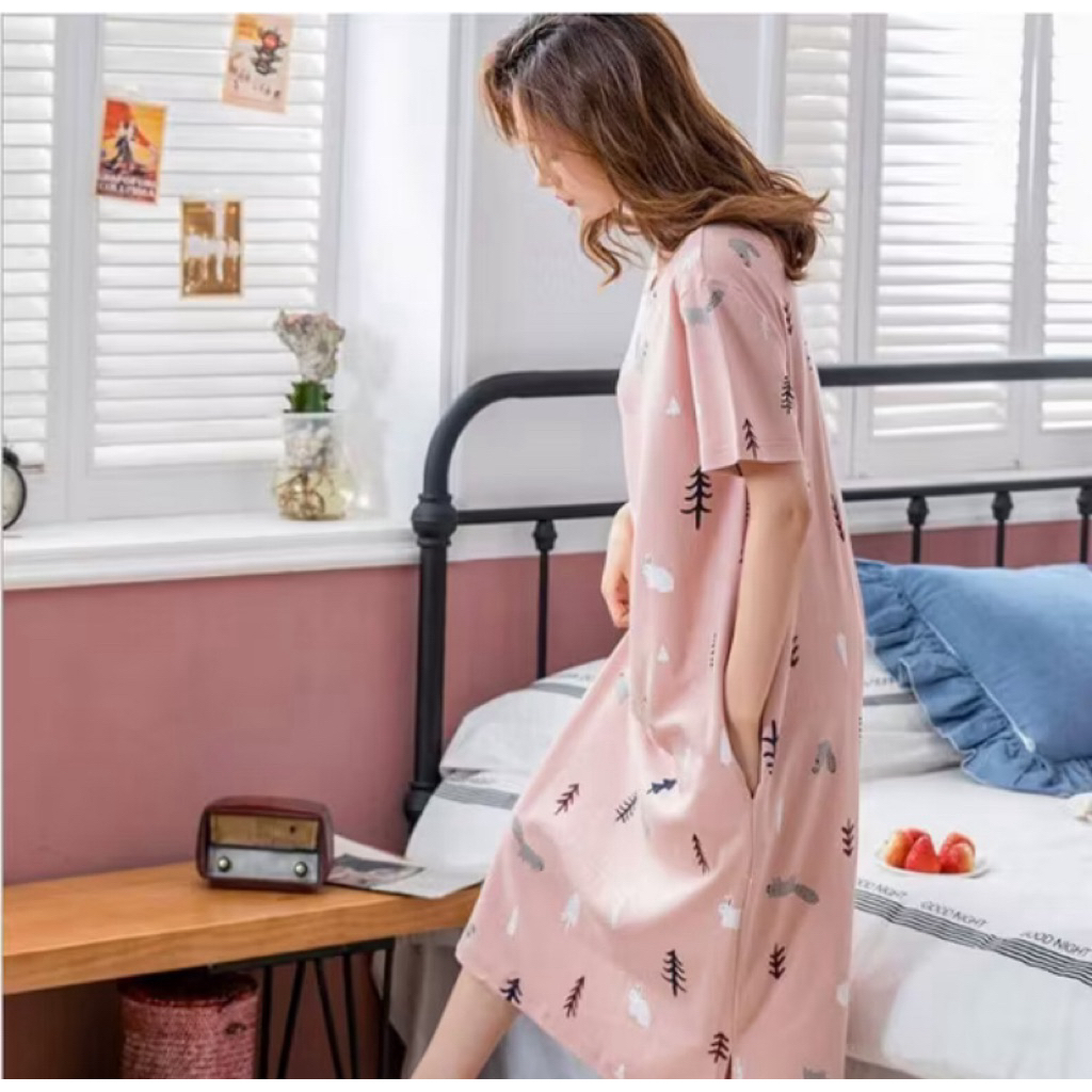 Daster Wanita | Baju Tidur Wanita Lengan Pendek