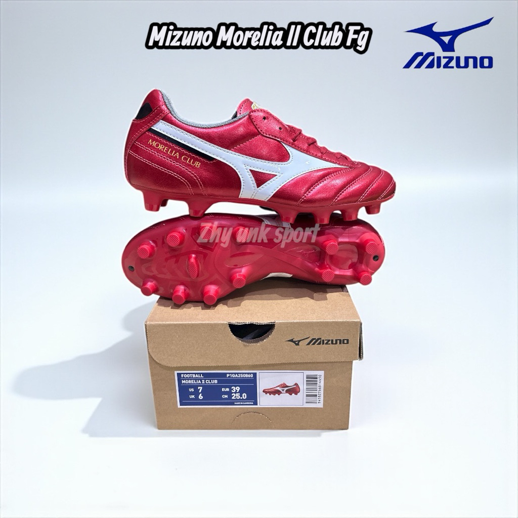 SEPATU BOLA MIZUNO MORELIA II CLUB-MORELIA 40TH RED/WHITE/BLACK MIZP1GA250860