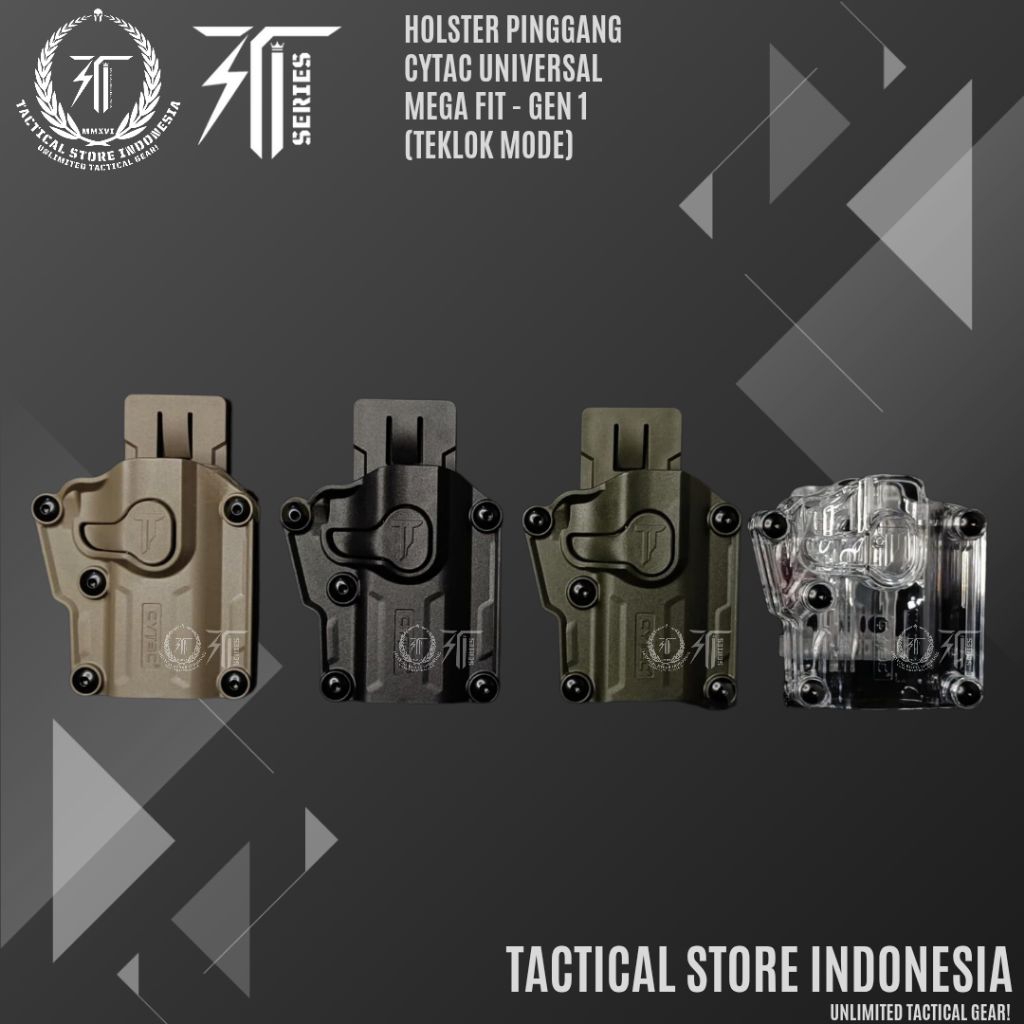 Tactical Store Indonesia - 100% ORIGINAL Cytac Megafit Holster GEN 1 - Holster Pinggang Cytac Univer