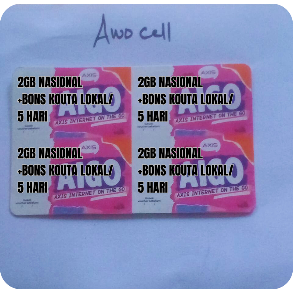 VOCER AXIS 2GB+KOUTA LOKAL 5HARI