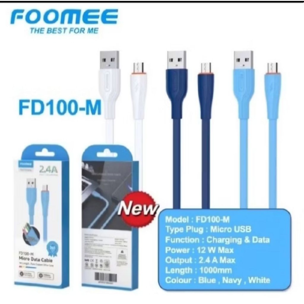 Cable Data Micro Foomee , Kabel Data Foomee FD100
