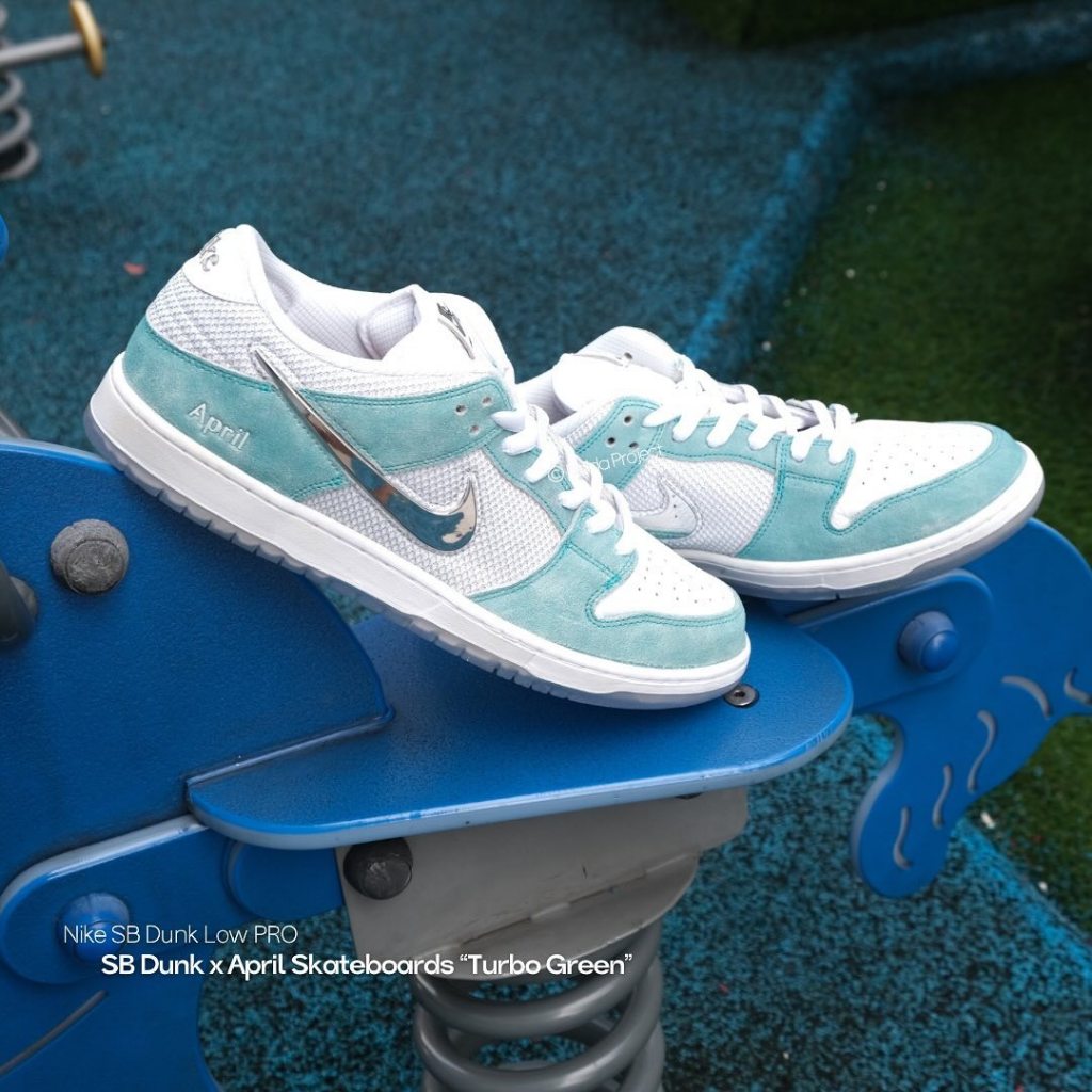 Sepatu Sneakers Pria SB Dunk Low Pro QS April Skateboards 100% Authentic