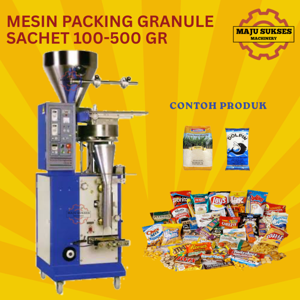 Mesin Packaging Vertical Cetak Kemasan Produk 100-500gr / Packing Machine Vertical