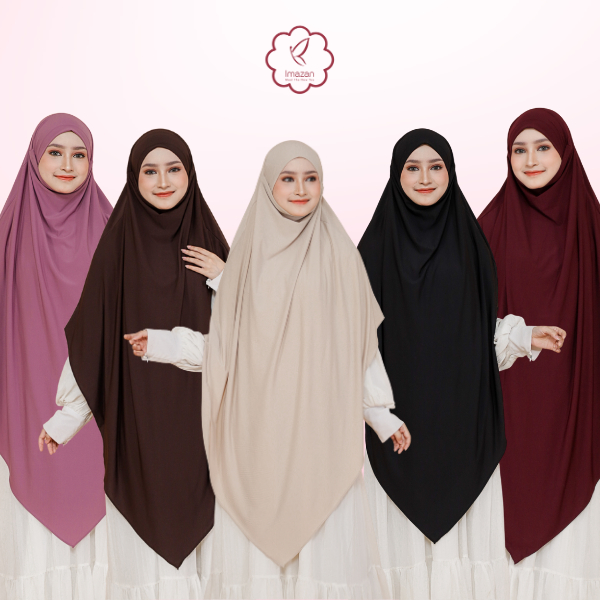 French Khimar Jumbo Hijab Syari Jersey Korea 4 in 1