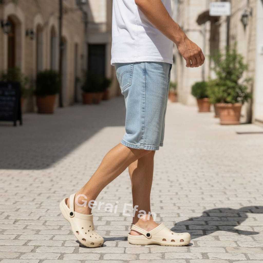 HOT DEALS HOT DEALS Sandal Clog Pria Dewasa Sandal Slop Pria Sandal Baim Crocss Tali Belakang Sandal