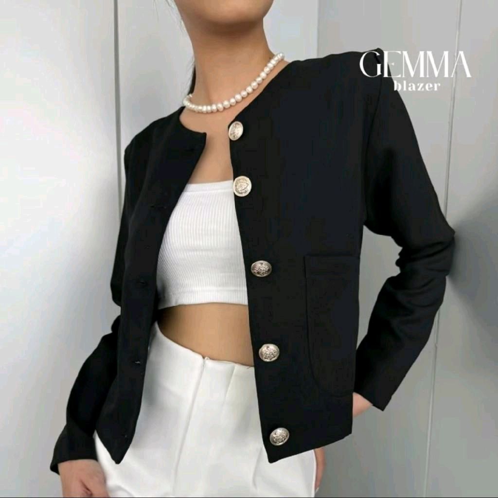 BLAZER WANITA CROP / Outer wanita kekinian / Blazer Formal wanita / Blazer korea wanita
