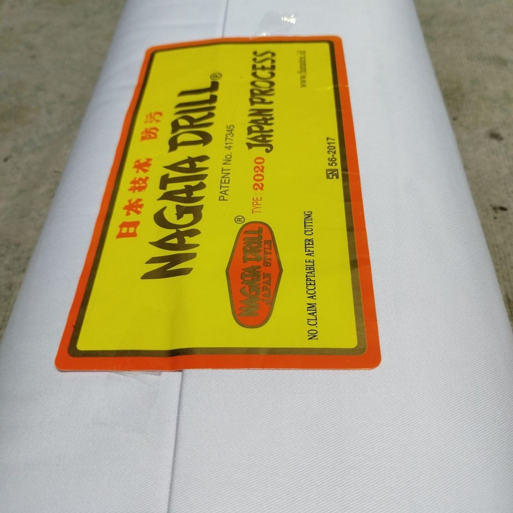 Kain Nagata Drill Putih Lebar 150 Kain Seragam Sekolah Seragam Kerja Seragam Dinas Kain Celana Kain 