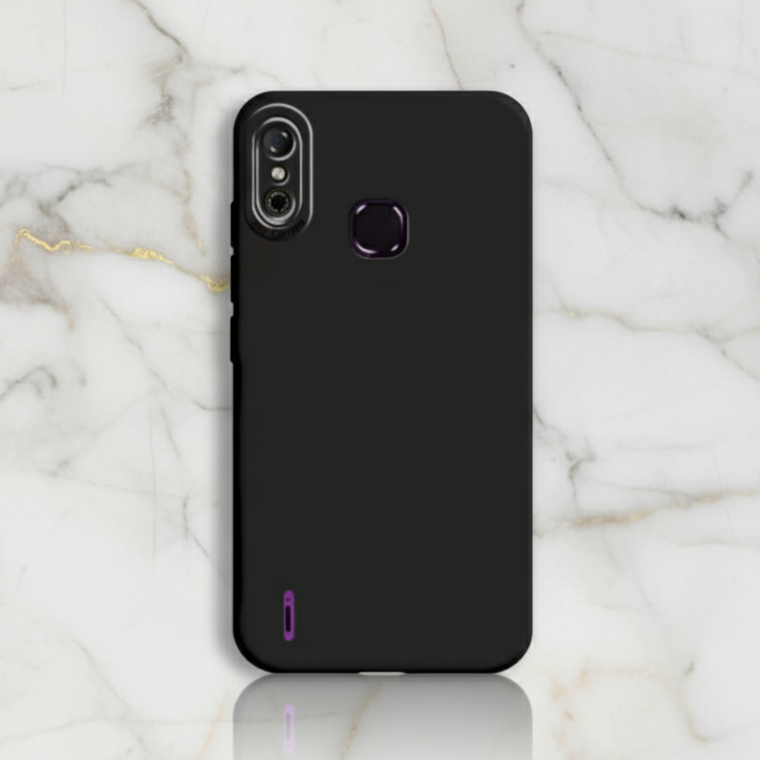 Black Matte Case Infinix Smart 4 , Smart 5 , Smart 6 Ram 3 Softcase Hitam Polos Murah