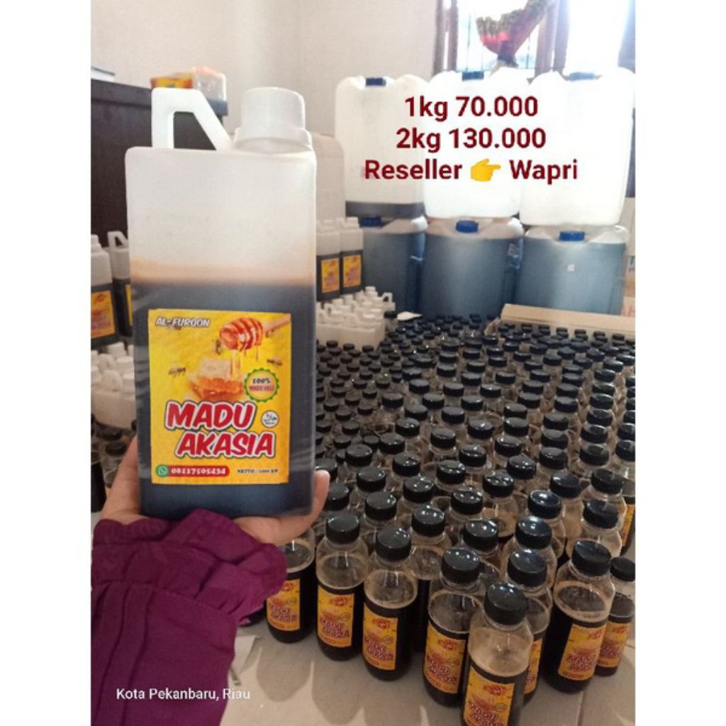Madu Akasia Al_Furqon (Apis Melifera asli Hutan Akasia Riau)/1kg