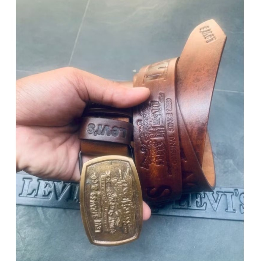 Sabuk Pria Kulit Asli - Garut 100% Kulit Selapis