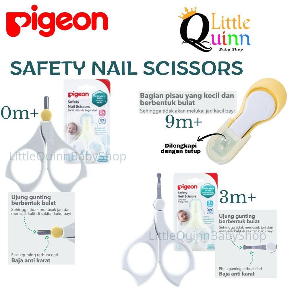 PIGEON Safety Nail Scissors / Pigeon gunting kuku Bayi