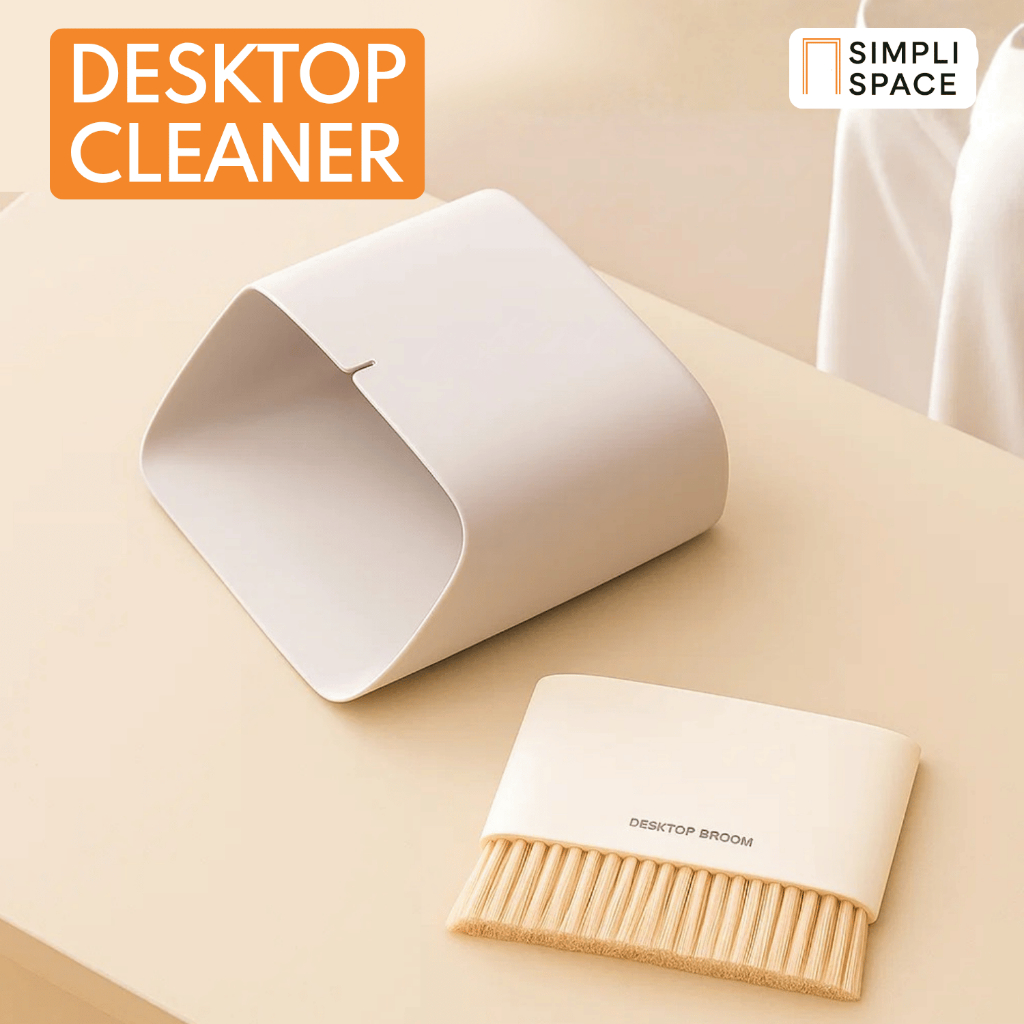 Sapu Pengki Set 2 in 1 Sapu Mini Set Serok Tempat Sampah Meja Sapu Kecil Untuk Mobil