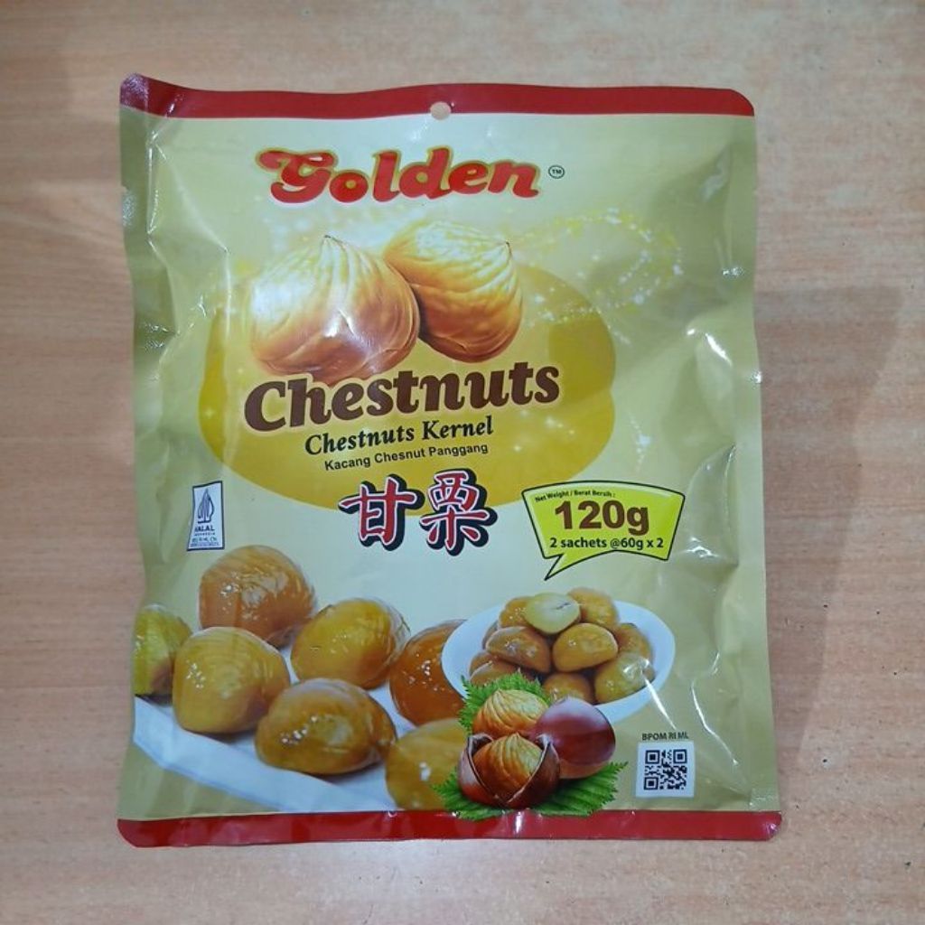 Golden chestnuts 120g chestnuts kernel kacang peanut panggang