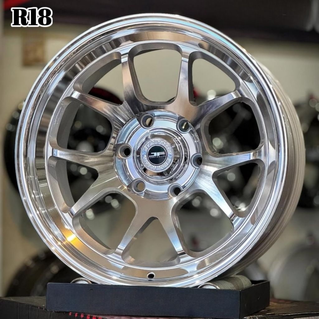 velg r18 fortuner VENOM 6 JF LUXURY FULL MIRROR velg mobil ring 18 strada triton Ford ranger Hilux P