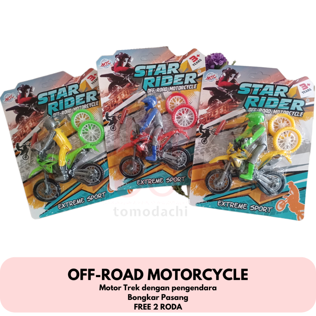 Mainan Motor Cross Bongkar Pasang