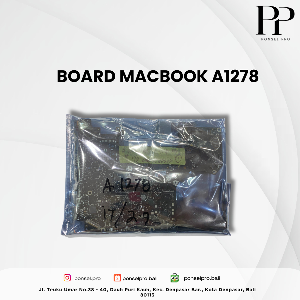 LOGIC BOARD/ MESIN HIDUP /BOARD MACBOOK A1278