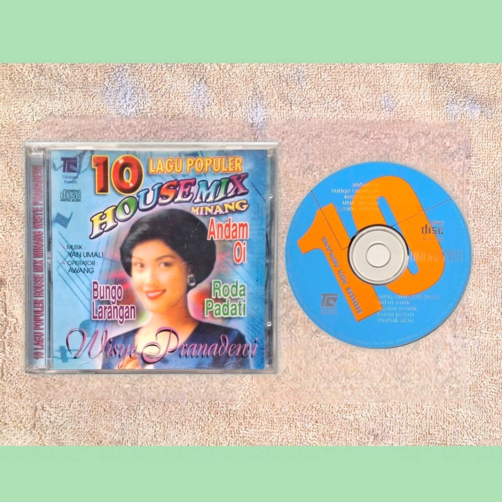 CD Original (Audio Saja) Wisye Pranadewi - 10 House Remix Minang Andam Oi Tanama Record