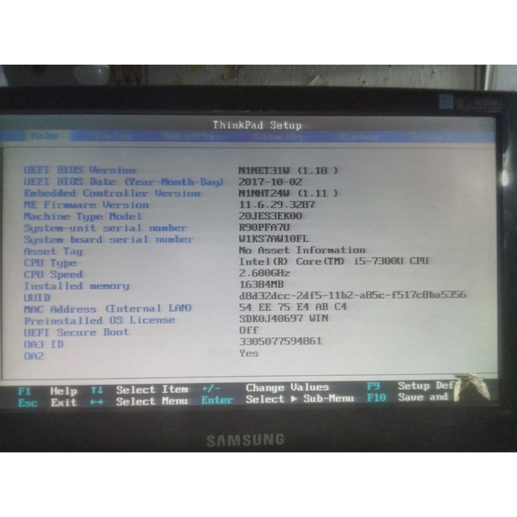 Motherboard Mainboard Mobo Laptop Lenovo Thinkpad X1 Yoga Gen3 Gen3rd Gen 3