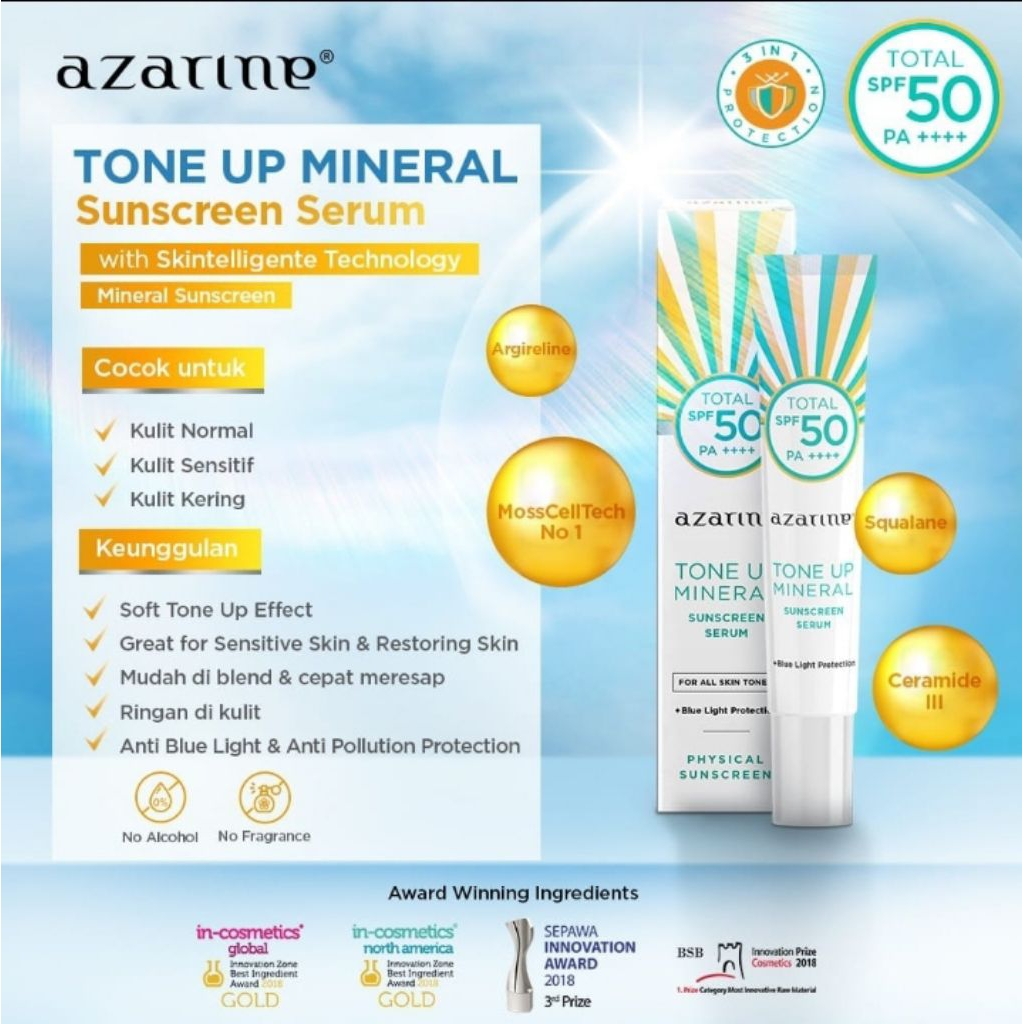Azarine Tone Up Sunscreen