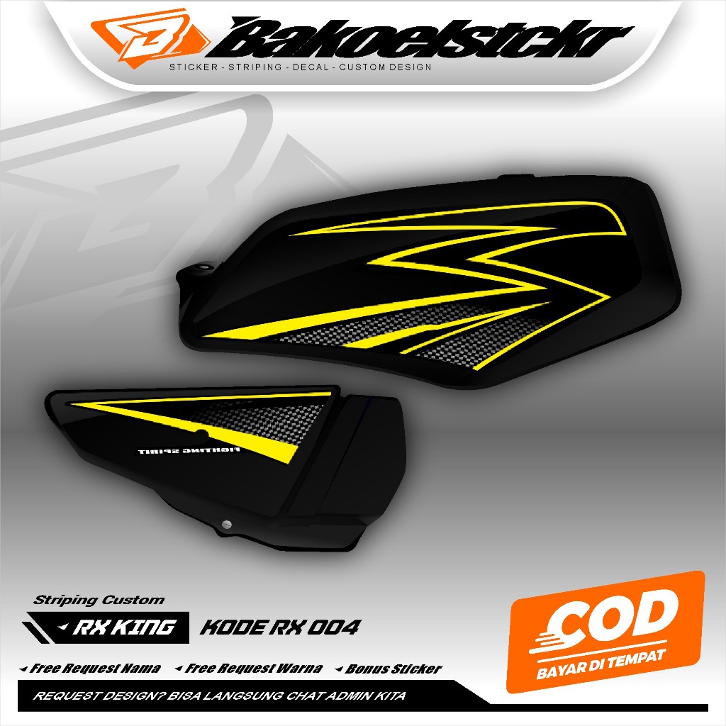 STRIPING RX KING CUSTOM - STRIPING RX KING TRANSPARAN HOLOGRAM - RX 004