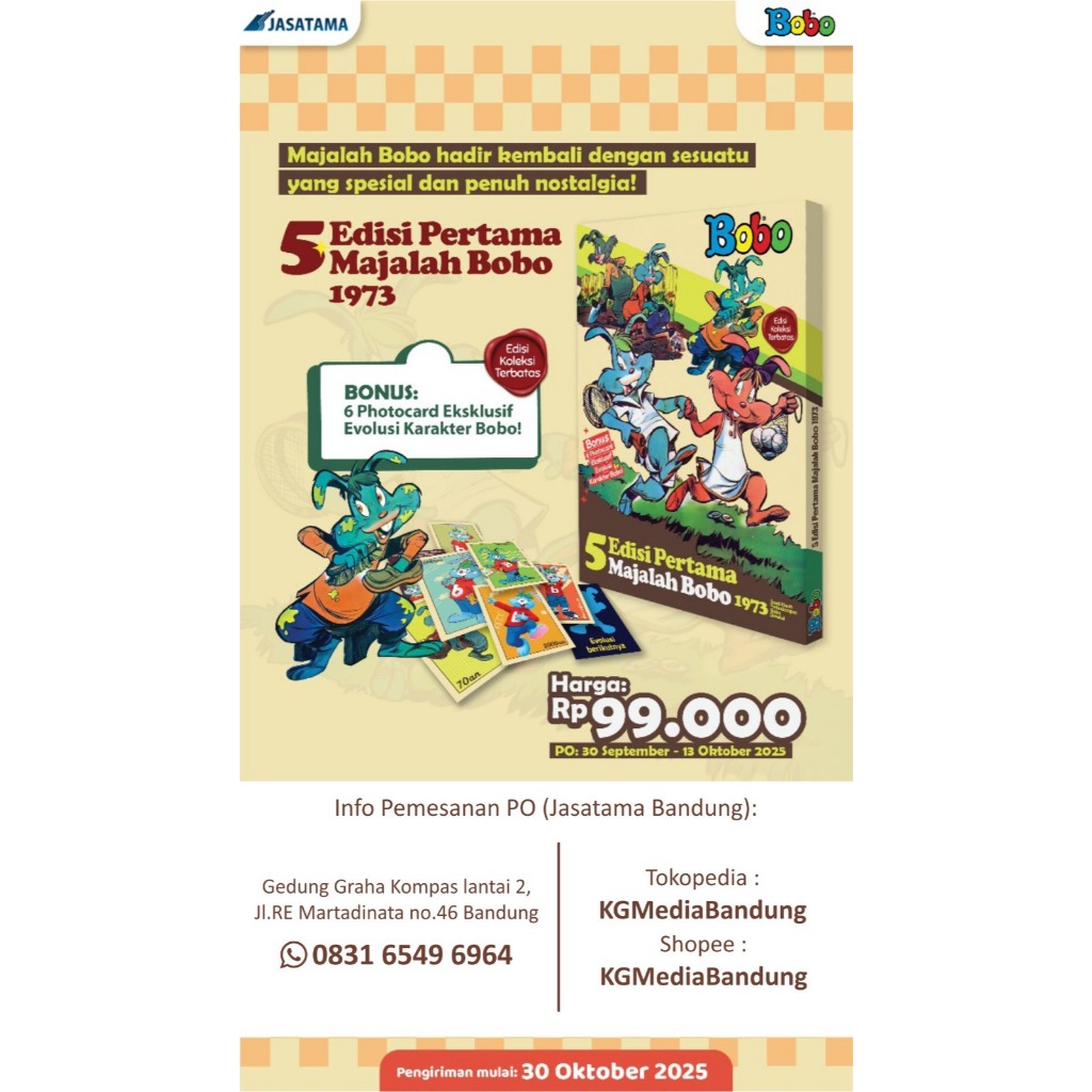 Bobo Edisi Khusus 5 Edisi Pertama Majalah Bobo 1973
