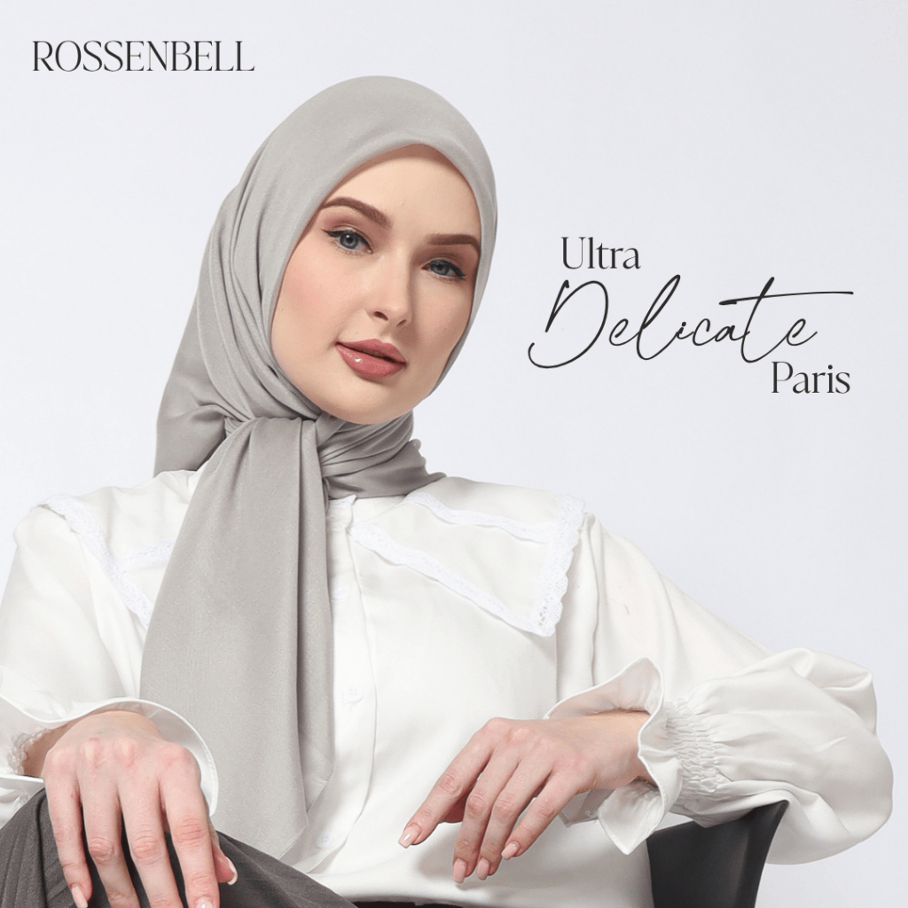 Rossenbell - Ultra Delicate Paris - Hijab Square Premium Ultrafine Paris - Bahan Adem dan Ringan