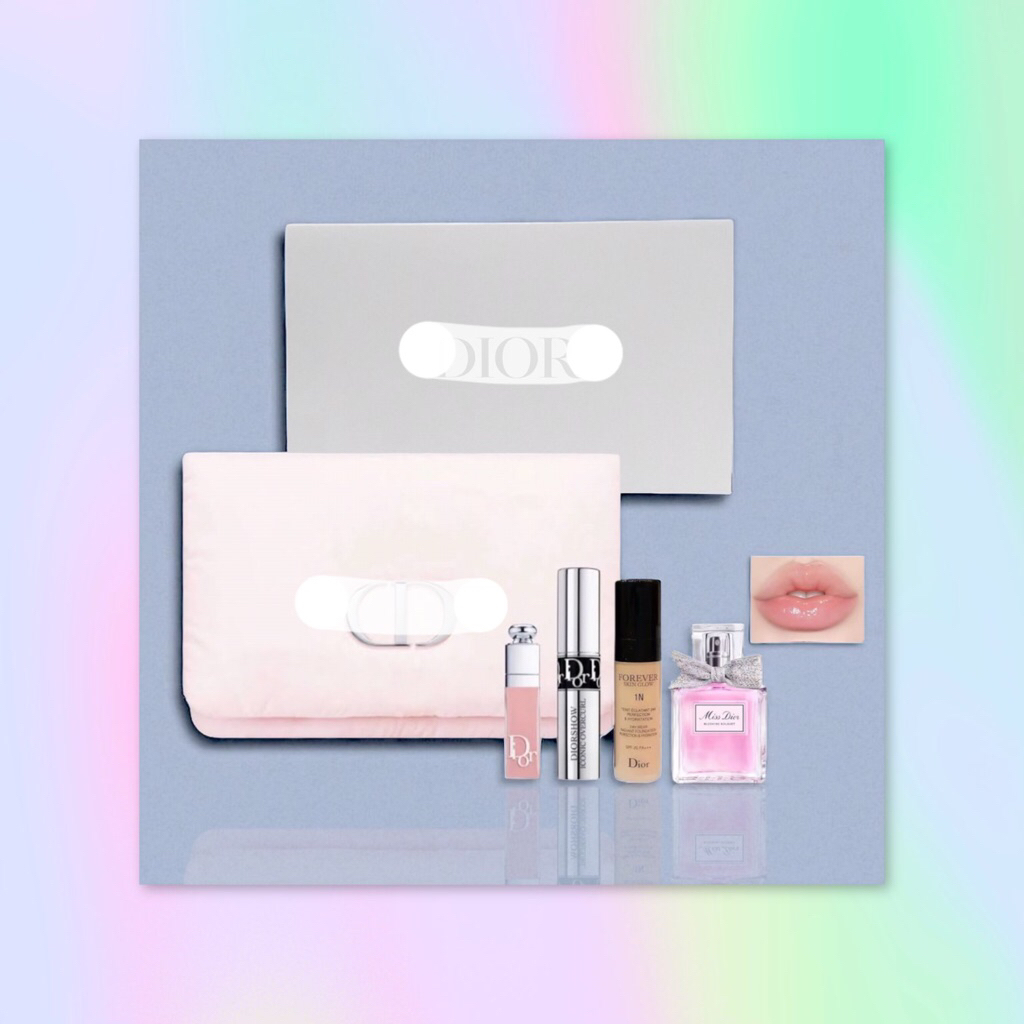 Jelita Royal Beauty Shop - Dior Gift Set isi 4items + Pouch Pink