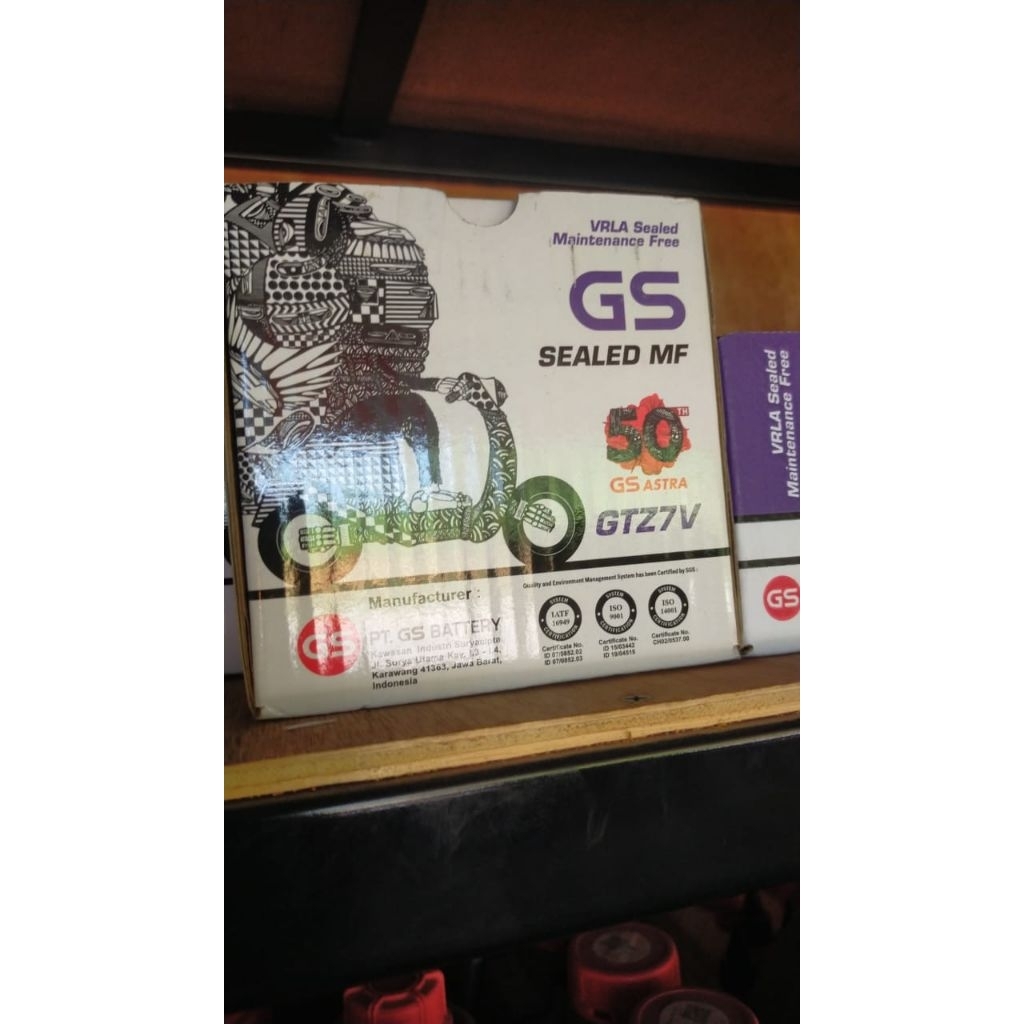 aki motor trail gtz7 gs asli