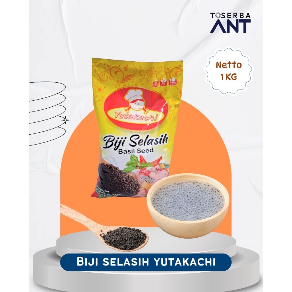 biji selasih yutakachi 1 kg / yutakachi biji selasih 1 kg