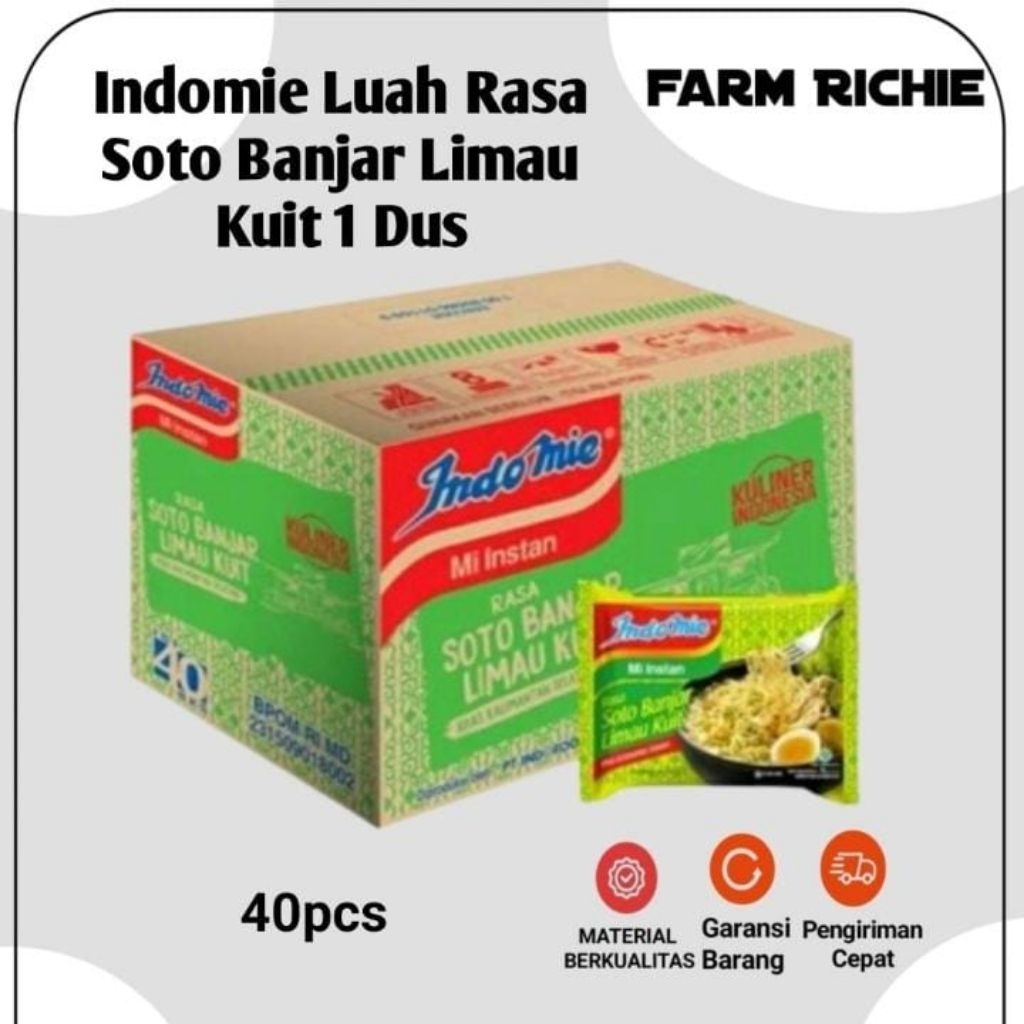 Indomie Mi Instan Kuah Rasa Soto Banjar Limau Kuit 1 Dus