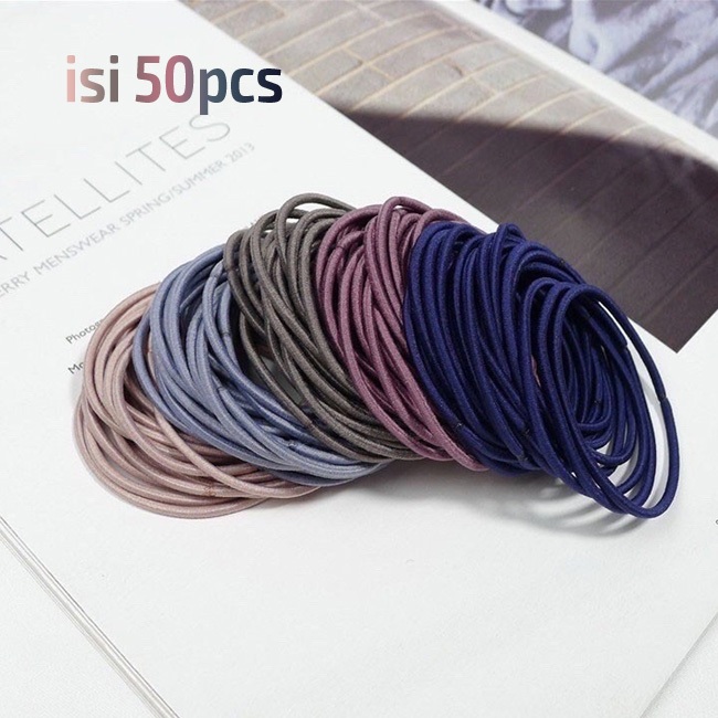 50pcs Karet Rambut Ikat Rambut